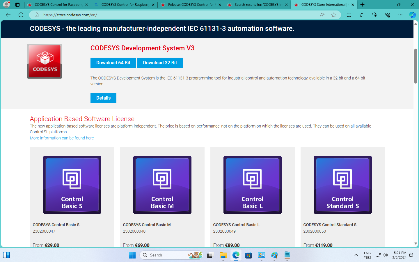 CODESYS Development System V3 - page